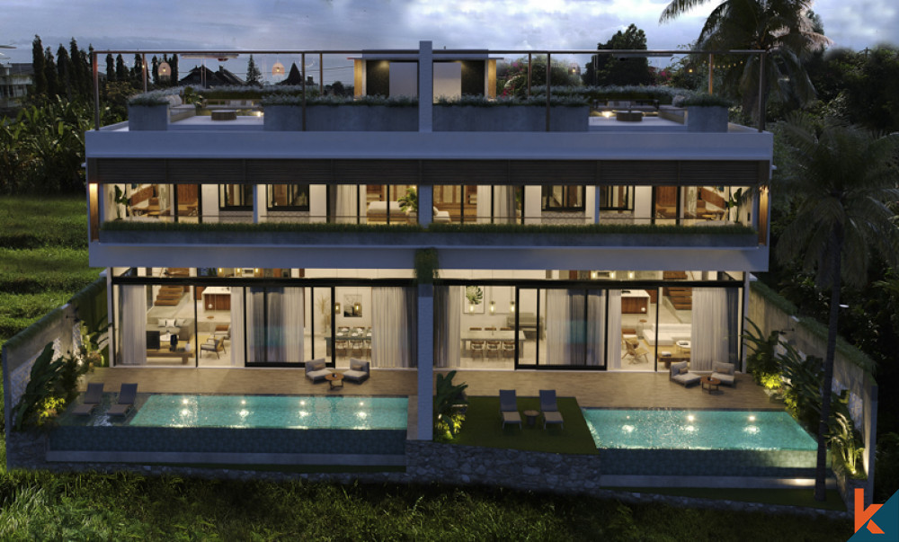 Villa Tropis Modern Mendatang untuk Disewakan di Canggu