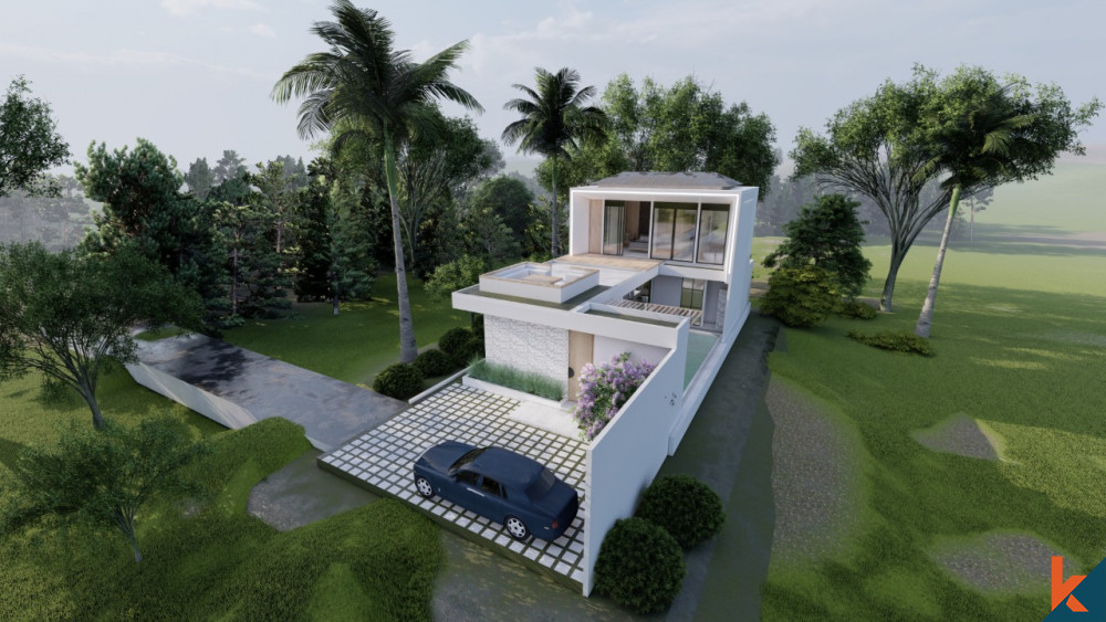 Villa tropicale moderne de 4 chambres sur plan à Tumbak Bayuh à vendre