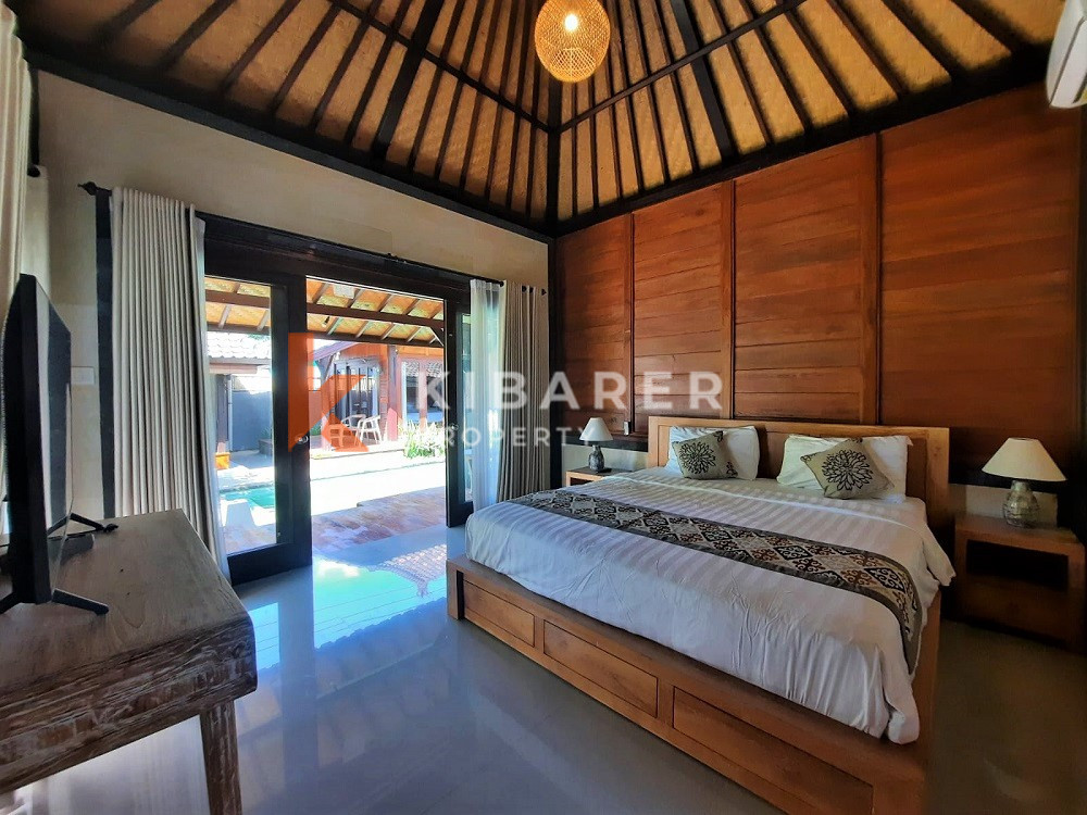 BEAUTIFUL THREE BEDROOMS JOGLO STYLE OPEN LIVING VILLA IN TUMBAK BAYUH (available on 1st april)