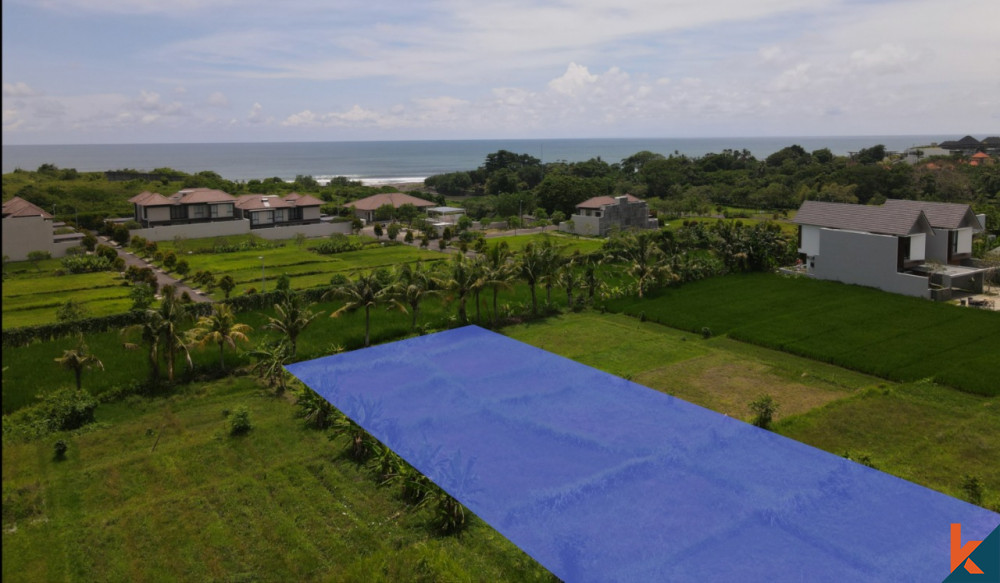 Terrain à bail avec vue à Kedungu près de la plage à vendre