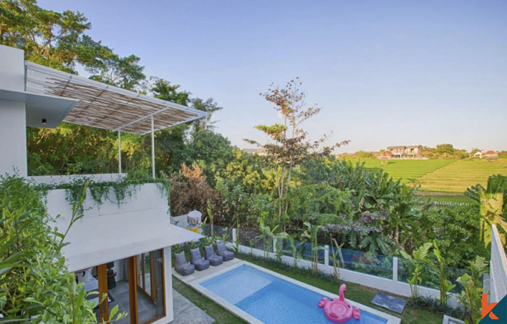 Charmante Villa avec vue sur les rizières à louer à Canggu