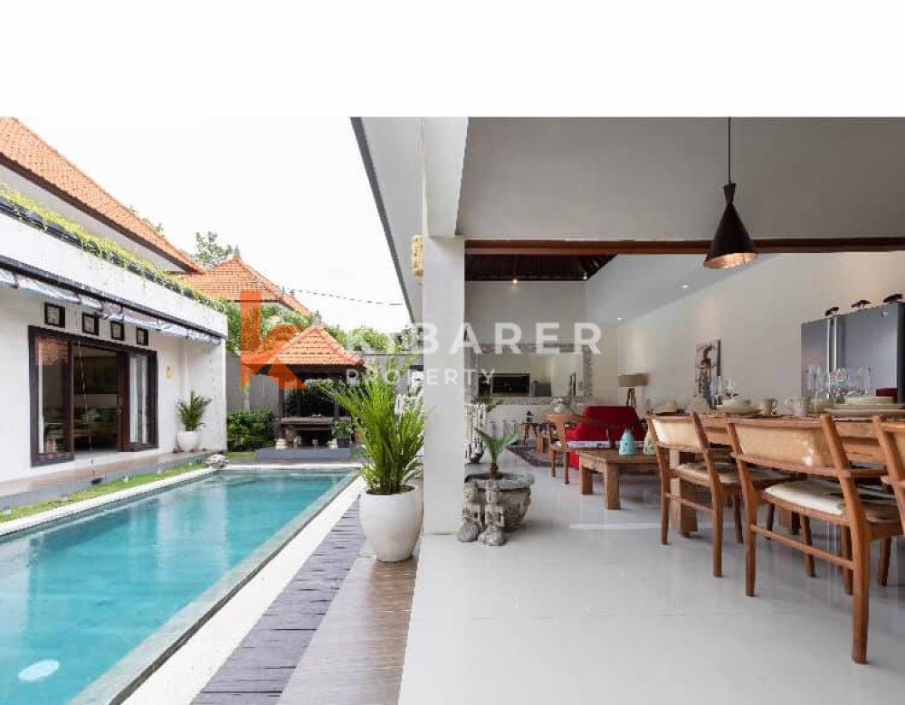 Charmante villa de trois chambres dans le quartier calme de Canggu (LOCATION MINIMUM 3 ANS) DISPONIBLE LE 17 MAI