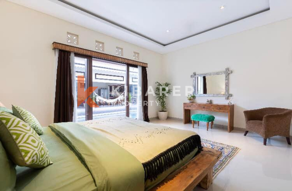 Charmante villa de trois chambres dans le quartier calme de Canggu (LOCATION MINIMUM 3 ANS) DISPONIBLE LE 17 MAI