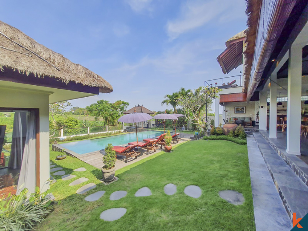 Incroyable villa de luxe avec rizières Vue à vendre