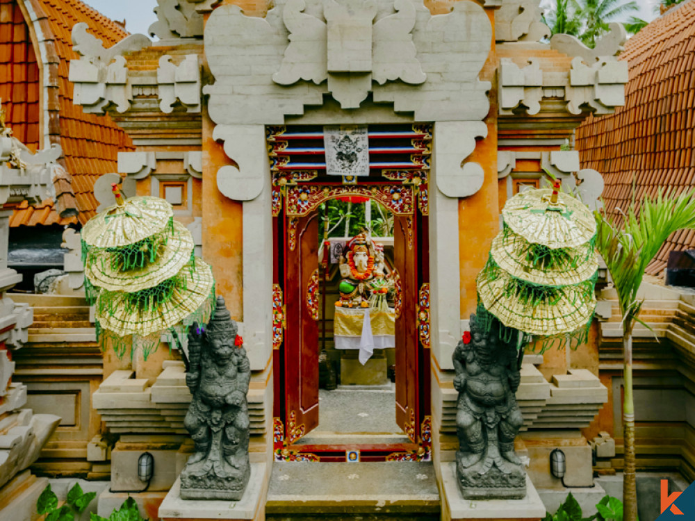 Boutique hôtel de luxe dans le Lumbung balinais traditionnel à vendre à Ubud