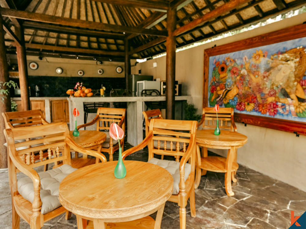 Boutique hôtel de luxe dans le Lumbung balinais traditionnel à vendre à Ubud