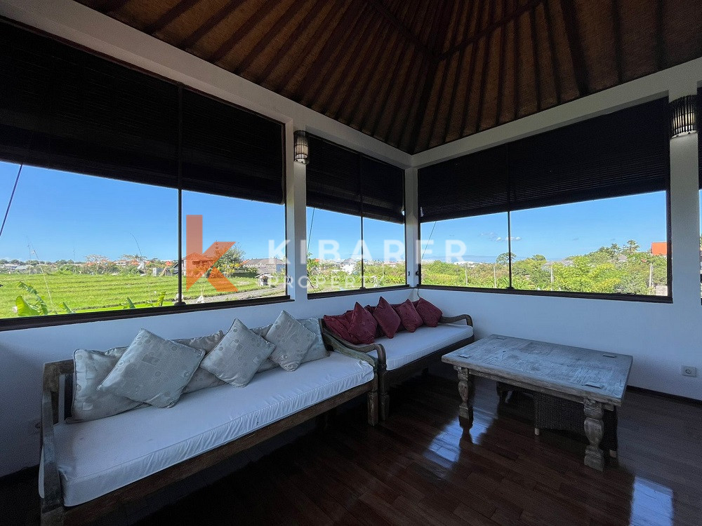 beautiful four bedroom enclosed living villa in center area of berawa canggu