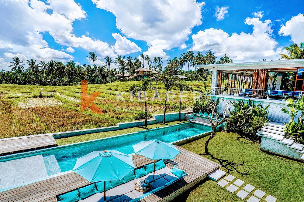 Ultimate Luxury and Spectacular Design Five Bedrooms Villa with Panoramic Views of Rice Fields In Tabanan