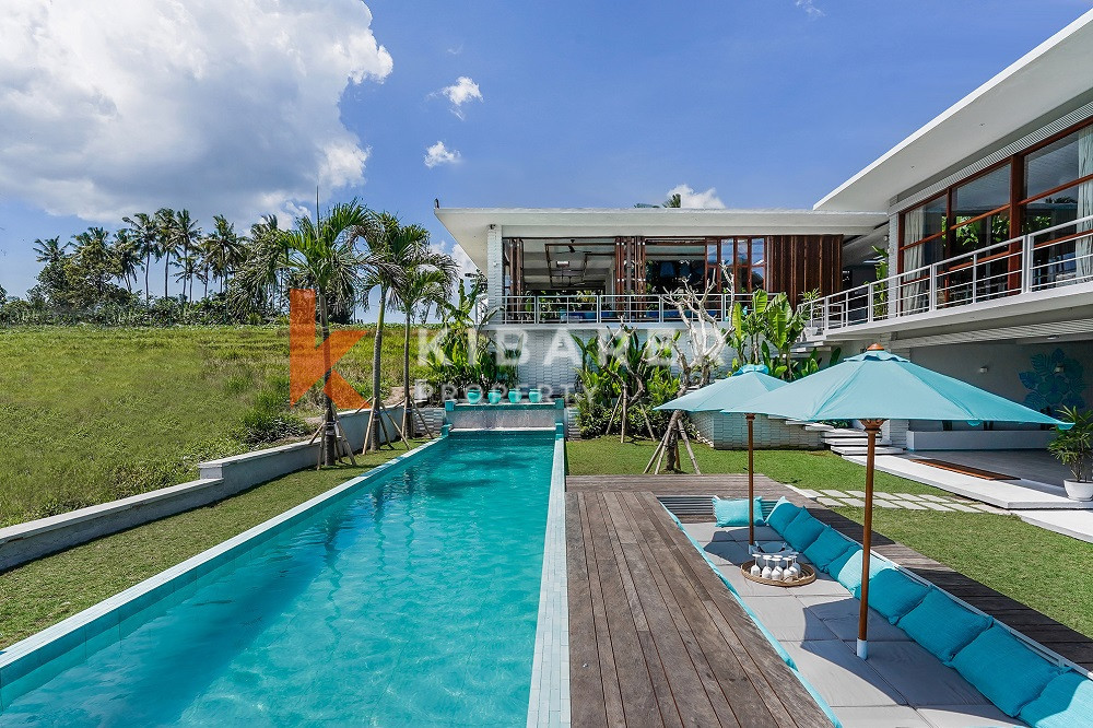 Ultimate Luxury and Spectacular Design Five Bedrooms Villa with Panoramic Views of Rice Fields In Tabanan