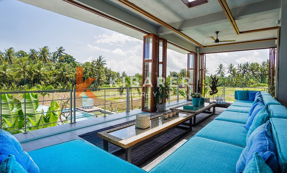 Ultimate Luxury and Spectacular Design Five Bedrooms Villa with Panoramic Views of Rice Fields In Tabanan