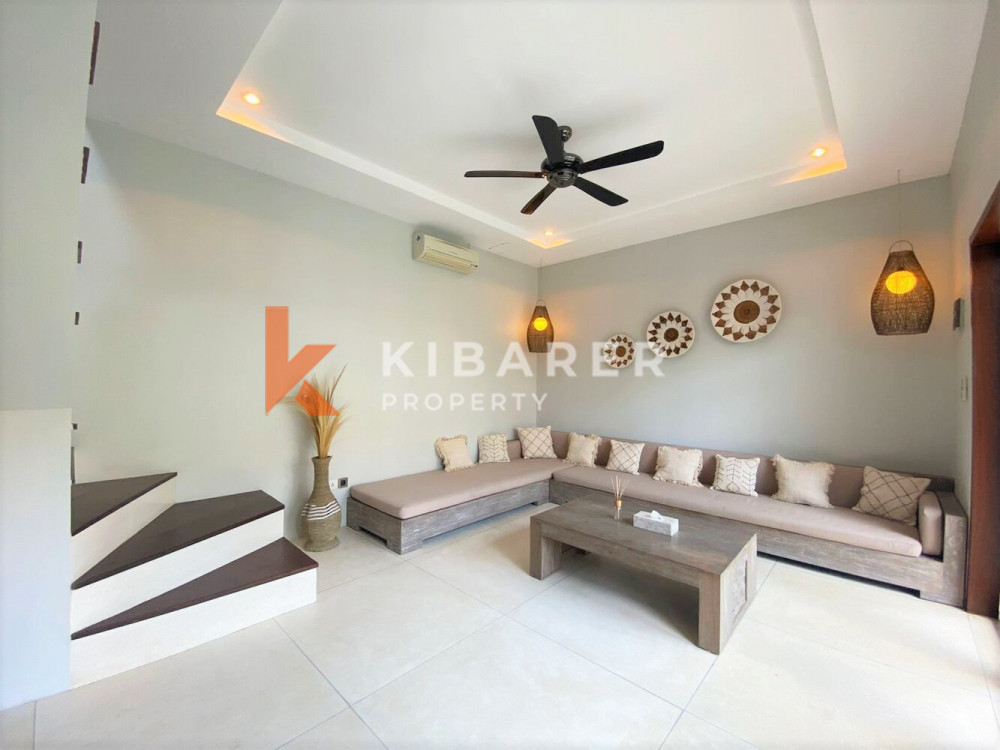 Newly Renovated Cozy Three Bedroom Villa With Enclosed Living Nestled in Pererenan