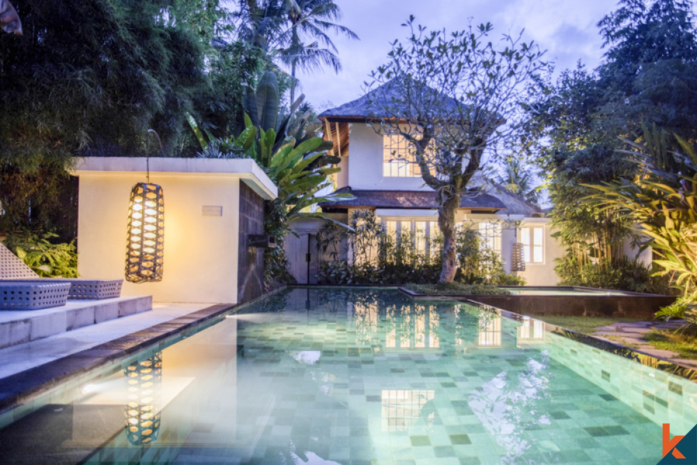 Tropical Three Bedrooms Villa for Lease in Ubud