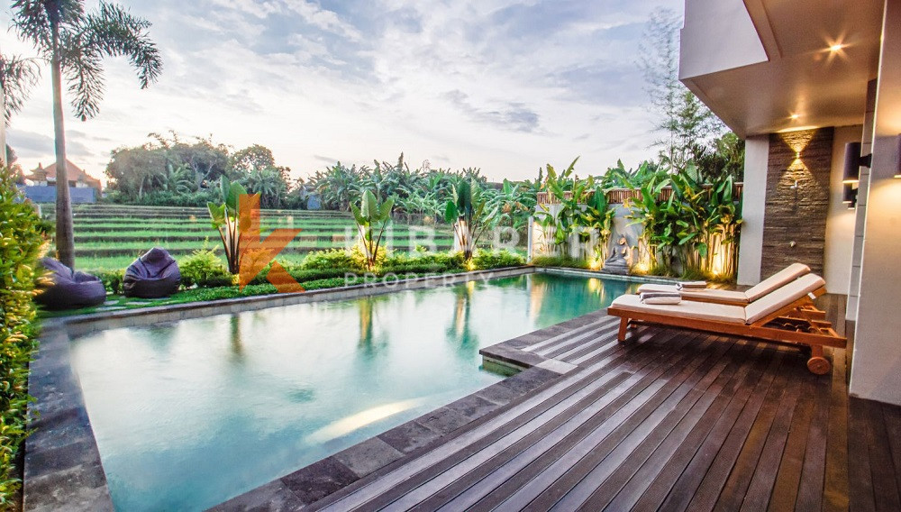 Stunning Three Bedroom Villa with rice field view located in Canggu