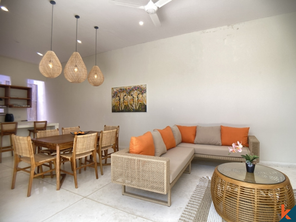 Brand New Beautiful 2 Bedroom Villa with Ricefield View in Kerobokan for Sale