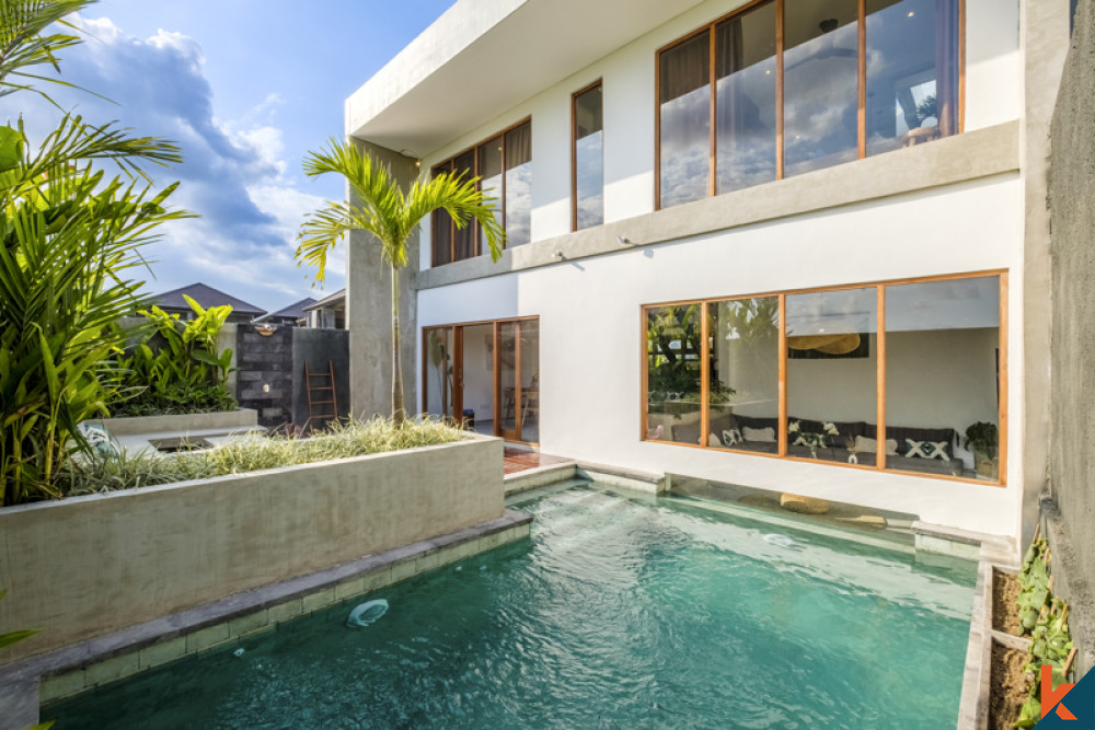 Brand New Tropical Modern for Lease with rice paddies view in Berawa