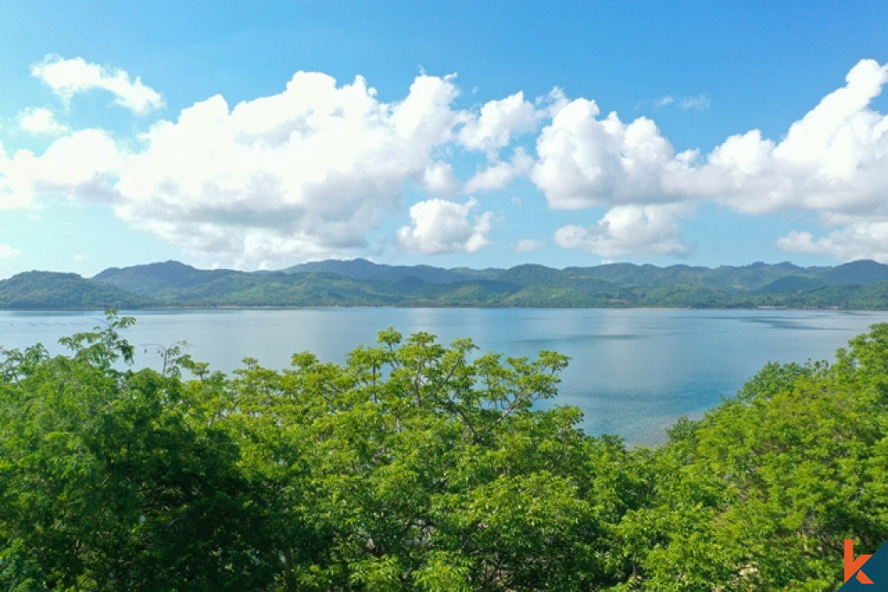 Rare terrain dos à dos en bord de mer à Gili Gede