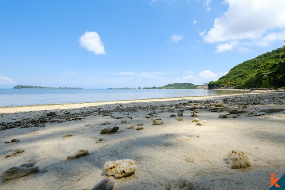 Lahan Pinggir Pantai Langka di Gili Gede