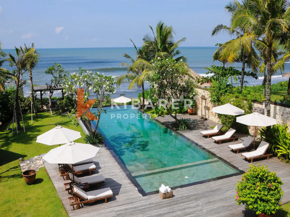 Outstanding Six Bedroom Beach Front Villa Situated in Canggu (Available on October 8th 2023)