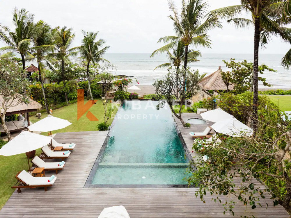 Outstanding Six Bedroom Beach Front Villa Situated in Canggu (Available on October 8th 2023)