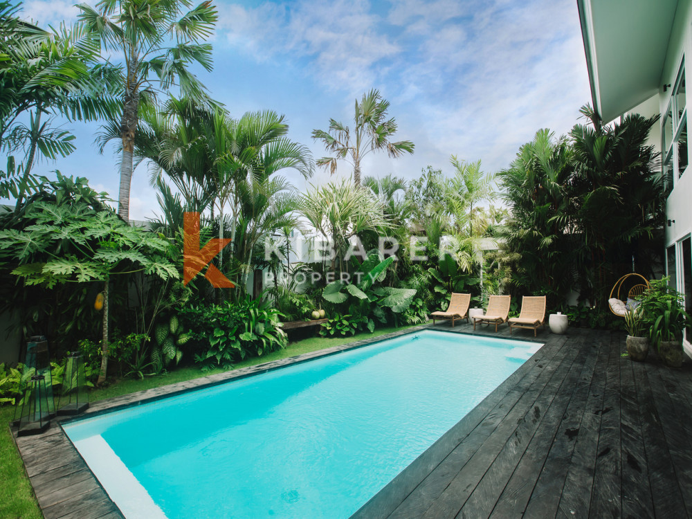 Stunning Three Bedroom Villa Enclosed Living Room Situated in Canggu (Available on June 15th 2024)