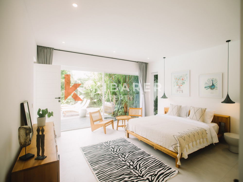 Stunning Three Bedroom Villa Enclosed Living Room Situated in Canggu (Available on June 15th 2024)