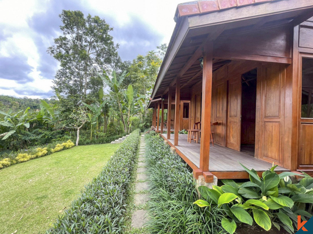 Rumah Kayu Hak Milik dengan Pemandangan Menakjubkan di Gianyar