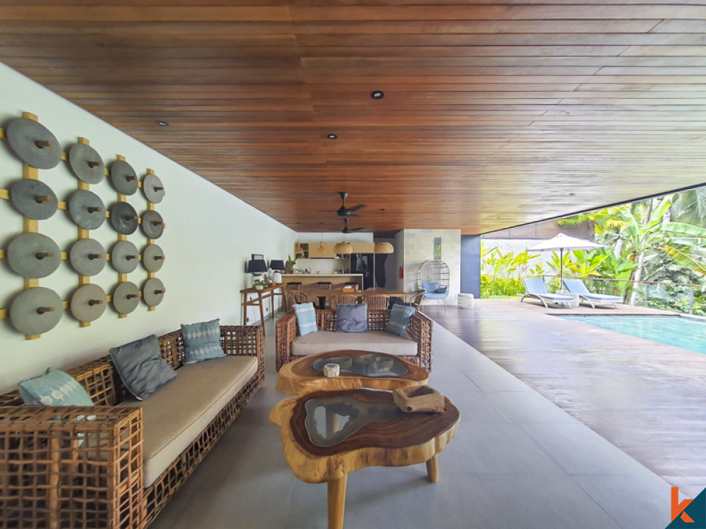 Villa moderne de luxe avec vue imprenable sur la jungle à Ubud