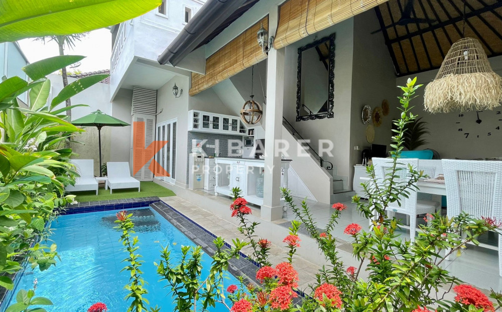 Belle villa ouverte de deux chambres située à Seminyak