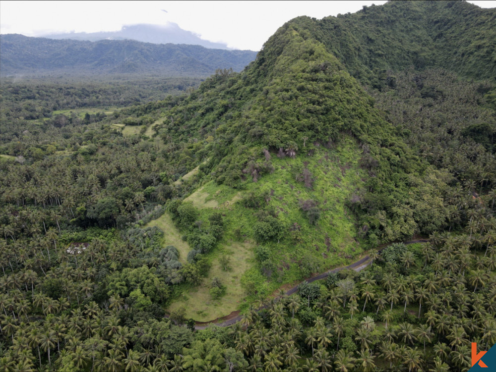 Land on the Hills with Stunning Sea View for Sale in Karangasem