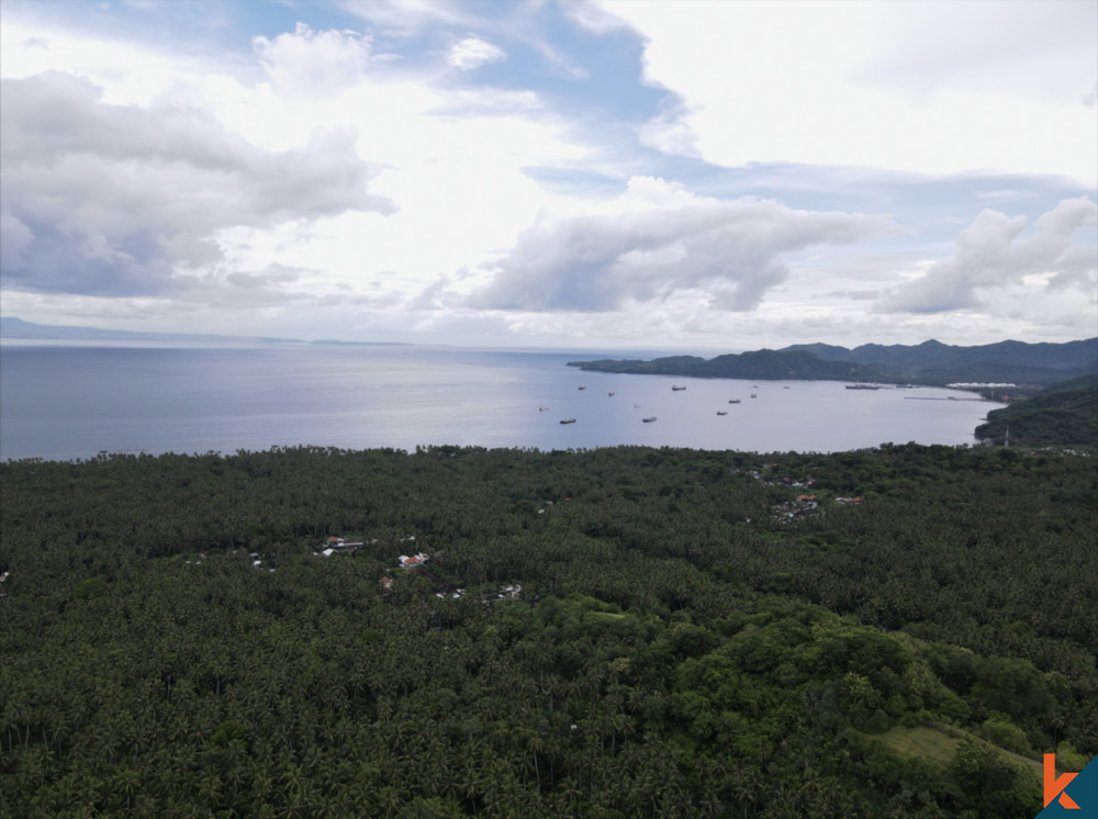 Land on the Hills with Stunning Sea View for Sale in Karangasem