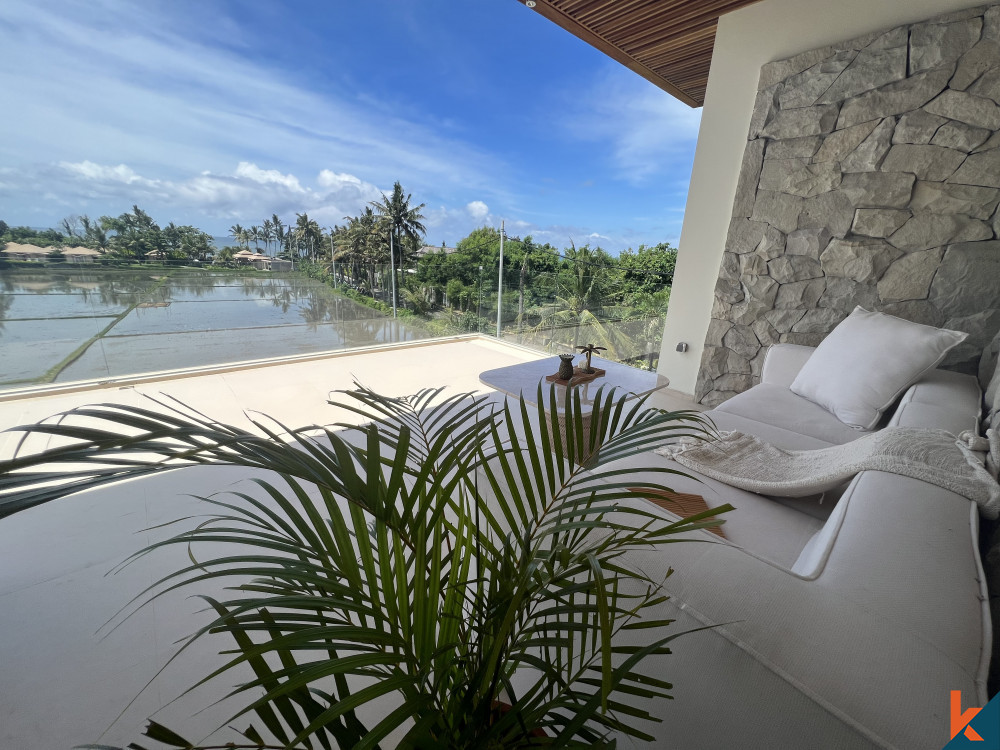 Stunning Modern 2 Level Villa - Ricefield,Ocean,Sunset View 2 Mins Walk to Beach