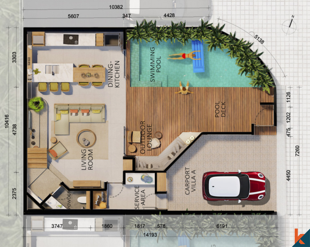 Upcoming Modern Three Bedrooms Villas for Lease in Canggu