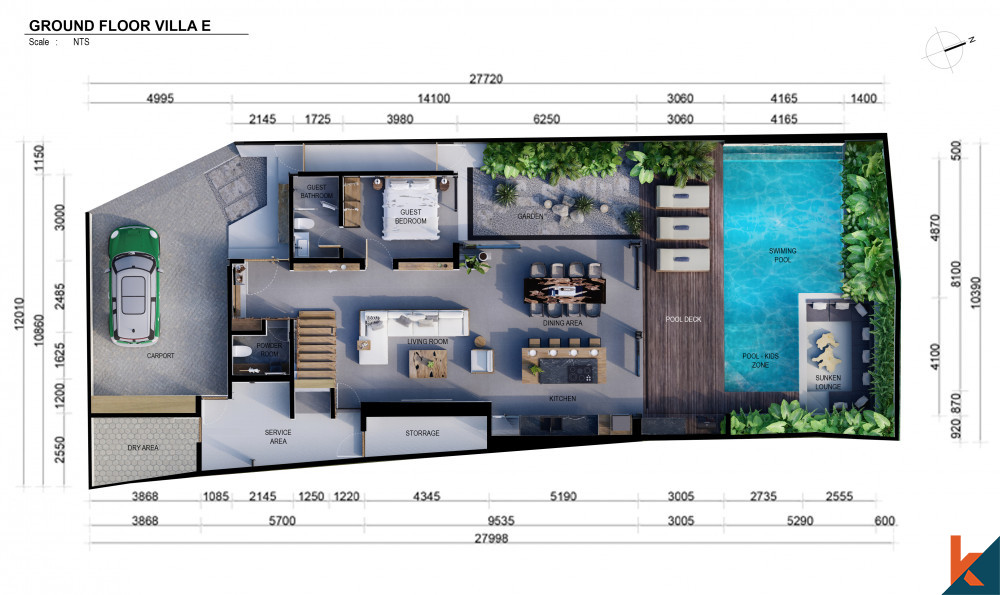 Villa Menakjubkan yang Akan Datang untuk Disewakan di Canggu