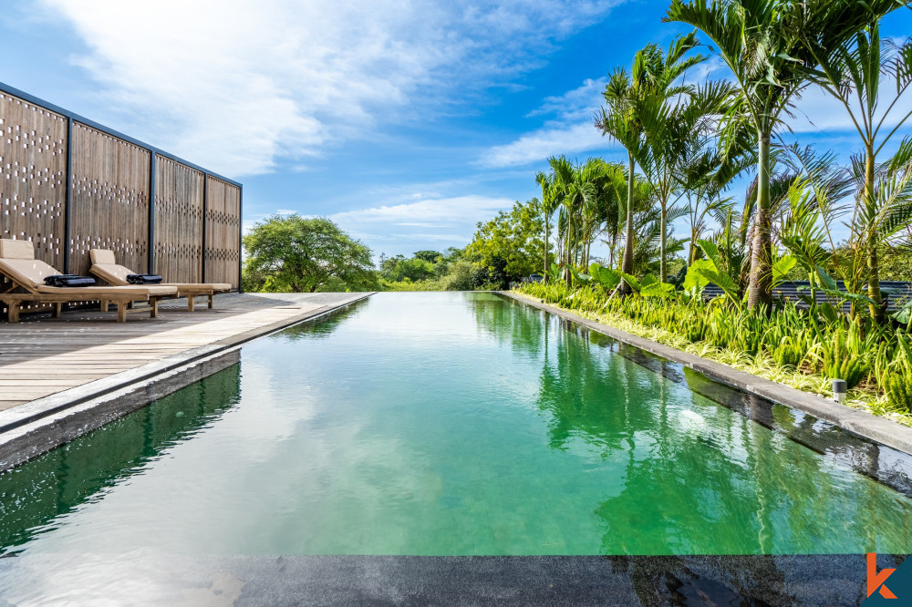 Vila Bebas Hak 3 Kamar Tidur yang Menawan dengan Pemandangan Laut Panoramik di Jimbaran Dijual