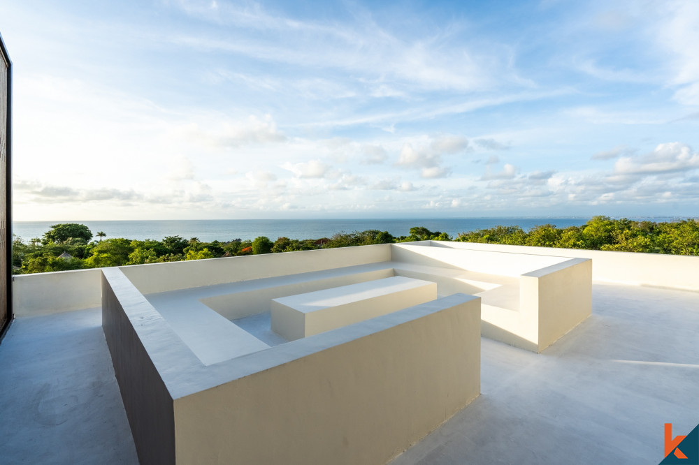 Belle villa de 3 chambres en pleine propriété avec vue panoramique sur la mer à Jimbaran à vendre