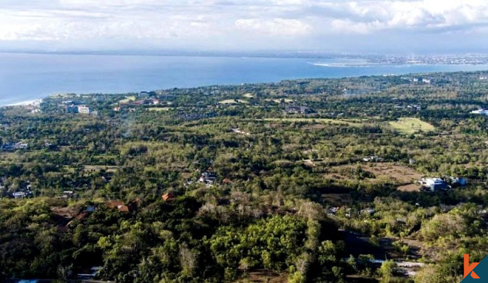 Terrain en location avec vue imprenable sur l'océan à Bingin Hill de 20 aras