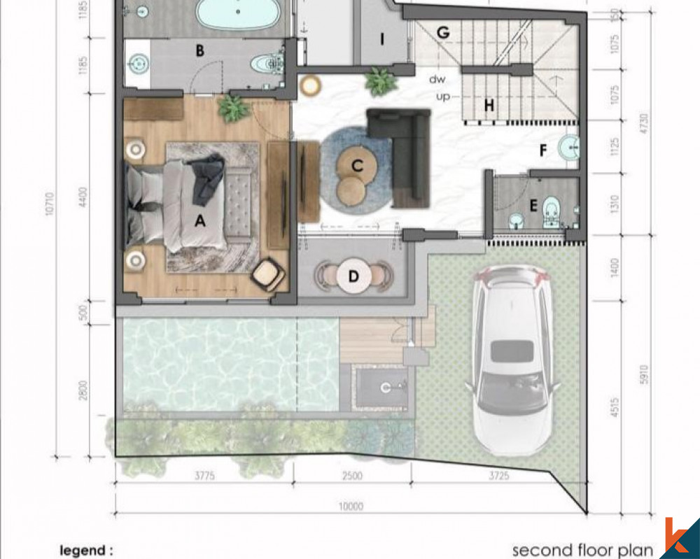 Prochainement, Résidence Moderne Deux Chambres à Pererenan