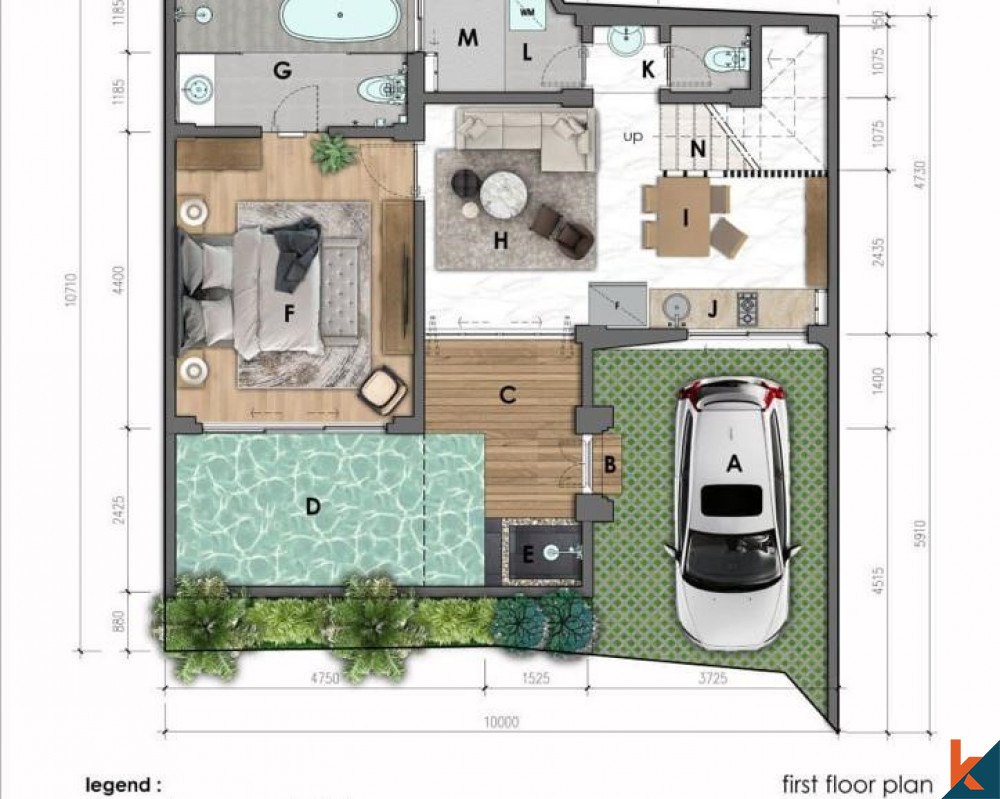 Prochainement, Résidence Moderne Deux Chambres à Pererenan