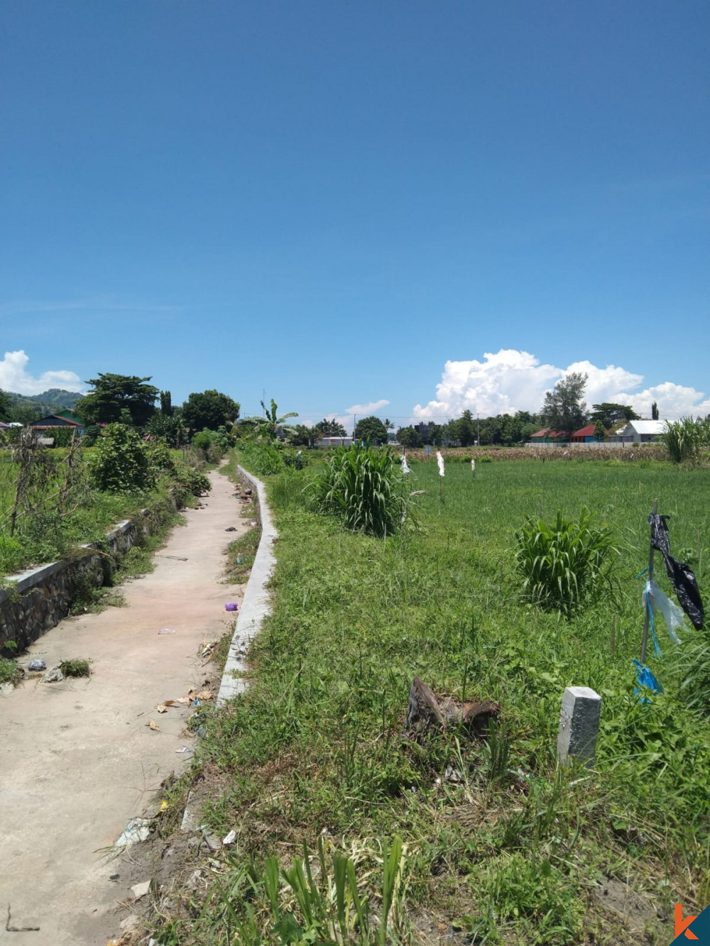 Terrain exquis de 4 Are avec vue imprenable à Lombok à vendre