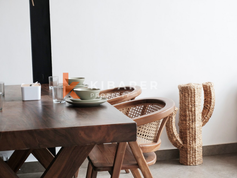 Loft moderne d'une chambre avec piscine situé au cœur de Canggu