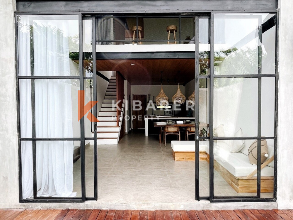 Loft moderne d'une chambre avec piscine situé au cœur de Canggu