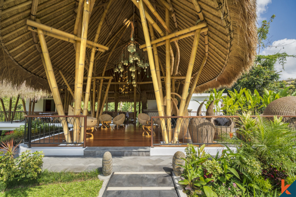 Penginapan Mewah Dengan Pemandangan Hutan dan Sawah untuk Disewakan di Ubud