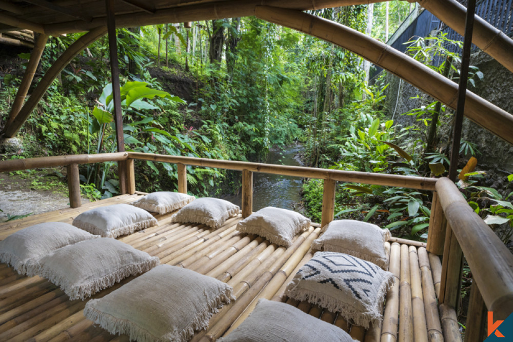 Penginapan Mewah Dengan Pemandangan Hutan dan Sawah untuk Disewakan di Ubud