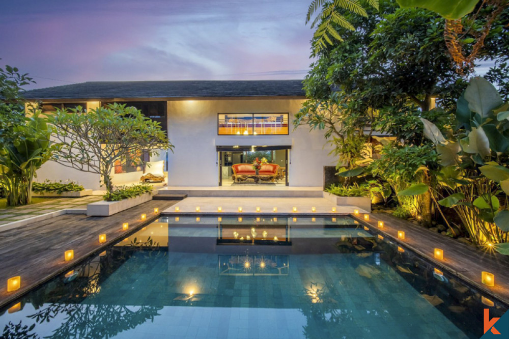 Villa menawan dengan pemandangan sawah di Ubud