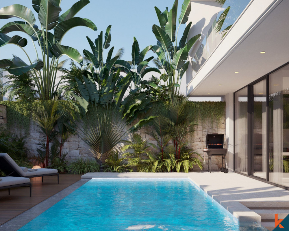 Villa en bail à venir, tendance, avec deux chambres et une terrasse panoramique