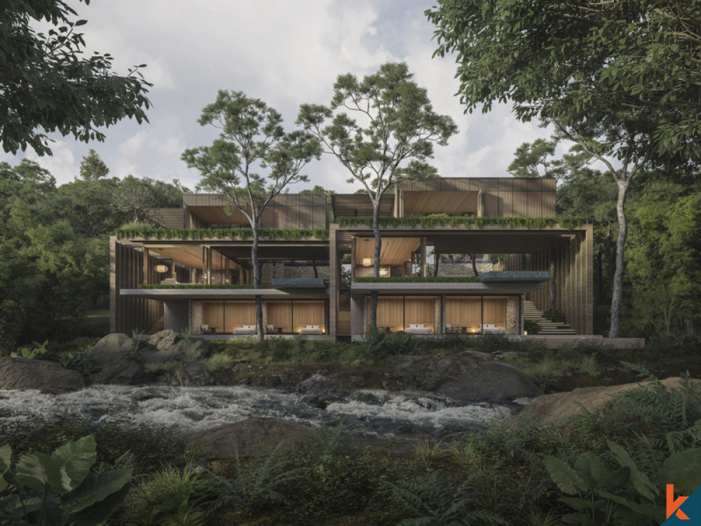 Vila Hak Milik Villa Sungai yang Menakjubkan yang Akan Datang di Nyanyi