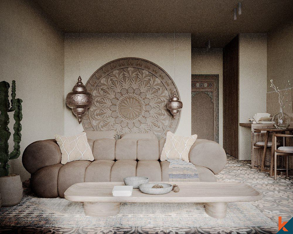 Élégants appartements d'une chambre avec options de design intérieur balinais et marocain