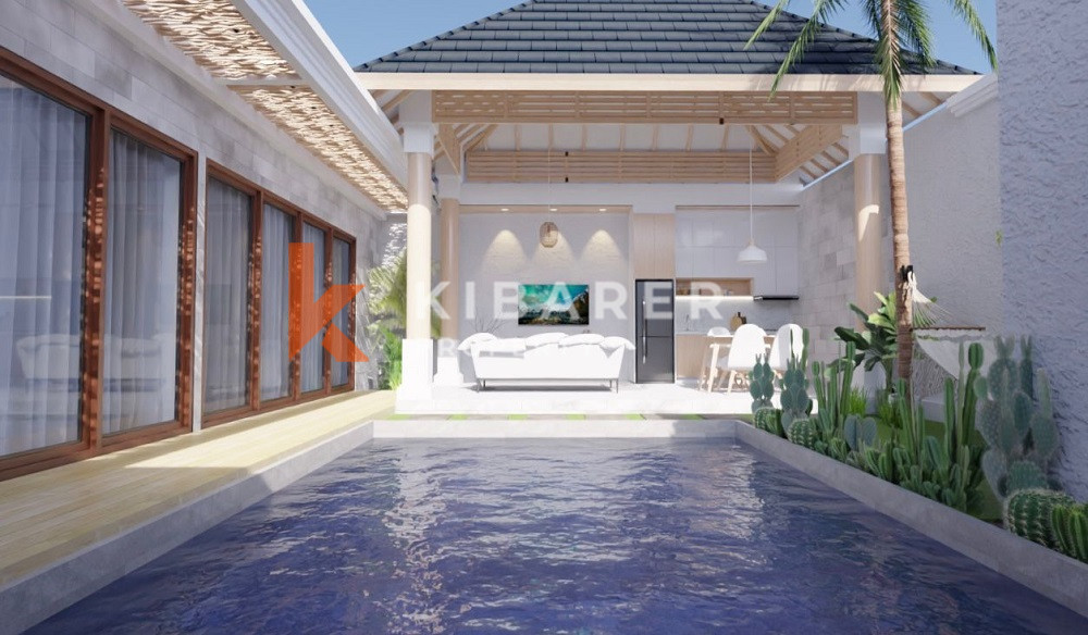 Villa neuve de deux chambres située à Munggu (sera prête fin novembre 2023 et location minimum de 5 ans)