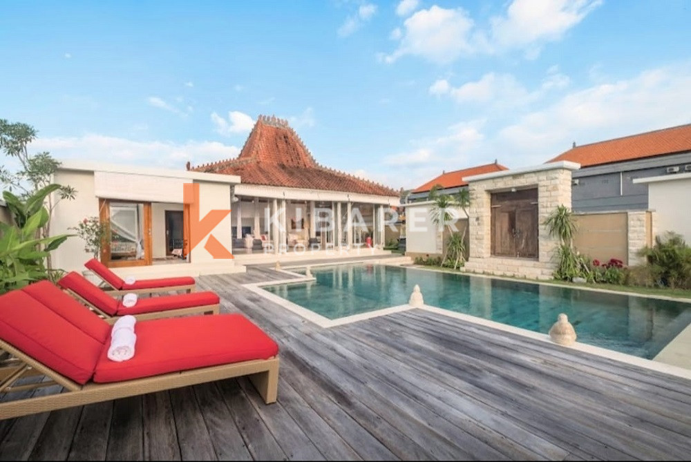 Superbe villa de trois chambres à distance de marche de la plage de Canggu