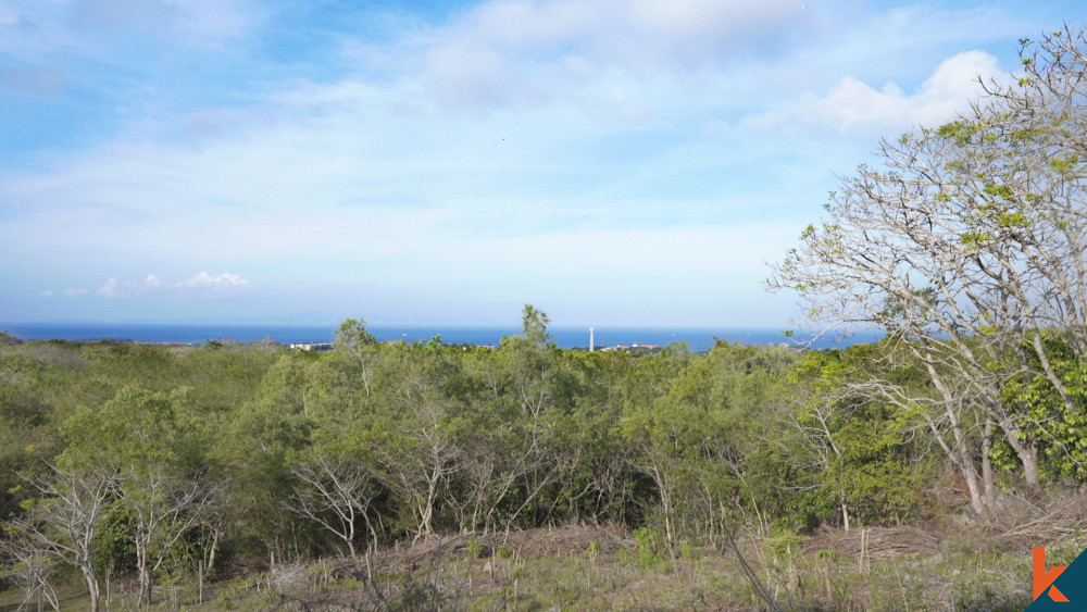 LEASEHOLD LAND OCEAN VIEW FOR SALE IN NUSA DUA - 17 ARE, 10 MINUTES FROM THE BEACH